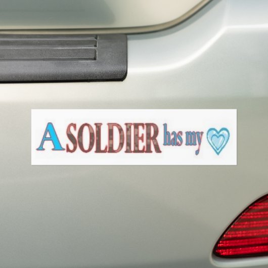 Autocollant De Voiture Chute dans l'amour avec un soldat (En voiture)