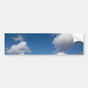 Autocollant De Voiture ciel bleu et nuages blancs
