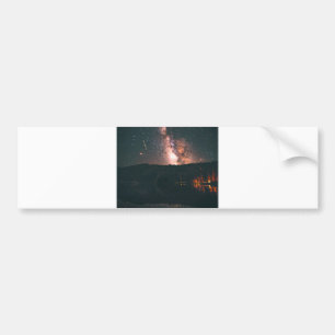 Autocollant De Voiture ciel de nuit du feu de camp