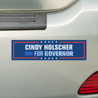 Autocollant De Voiture Cindy Holscher pour gouverneure du Kansas