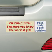 Autocollant De Voiture Circoncision : Plus il obtient - sa décision (En voiture)