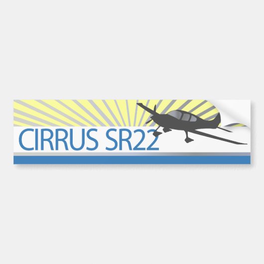 Autocollant De Voiture Cirrus SR22 (Devant)