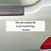 Autocollant De Voiture Citation 2a de Socrates (En voiture)