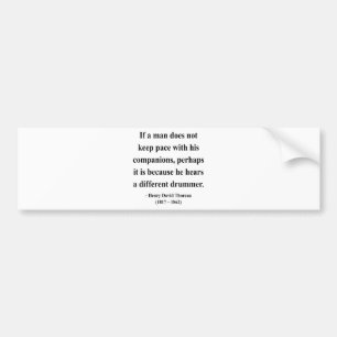 Autocollant De Voiture Citation 4a de Thoreau