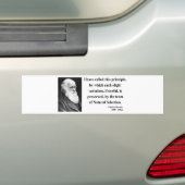 Autocollant De Voiture Citation 6b de Charles Darwin (En voiture)