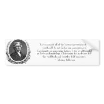 Citation Bumpersticker de Thomas Jefferson