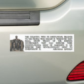Autocollant De Voiture Citation d'Abraham Lincoln sur notre droit de (En voiture)
