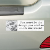 Autocollant De Voiture Citation de Gandhi (En voiture)