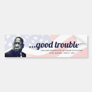 Autocollant De Voiture Citation de John Lewis 'Good Trouble' Edmund