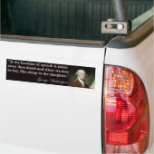 Autocollant De Voiture Citation de liberté de parole de George Washington (Sur camion)