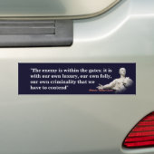 Autocollant De Voiture Citation De Marcus Tullius Cicero Sur L'Ennemi (En voiture)