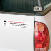 Autocollant De Voiture Citation de MJ Improv - bumpersticker (Sur camion)