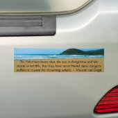 Autocollant De Voiture Citation de motivation de Vincent van Gogh (En voiture)