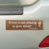 Autocollant De Voiture Citation de Thomas Jefferson sur Pure Minds (En voiture)
