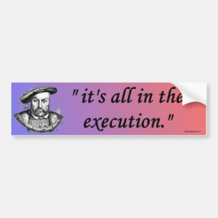 Autocollant De Voiture citation d'Henry VIII