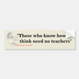 Autocollant De Voiture Citation Du Mahatma Gandhi Sur La Pensée