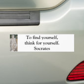 Autocollant De Voiture Citation inspirée de Socrates (En voiture)