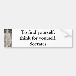 Autocollant De Voiture Citation inspirée de Socrates