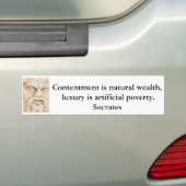 Autocollant De Voiture Citation inspirée de Socrates (En voiture)