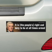 Autocollant De Voiture Citation Thomas Jefferson Gun Rights (En voiture)