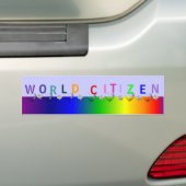 Autocollant De Voiture Citoyen du monde (En voiture)