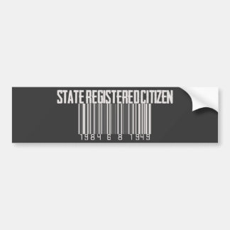 Autocollant De Voiture Citoyen enregistré par état