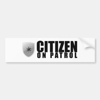 Autocollant De Voiture Citoyen sur la patrouille