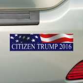 Autocollant De Voiture Citoyen Trump 2016 (En voiture)