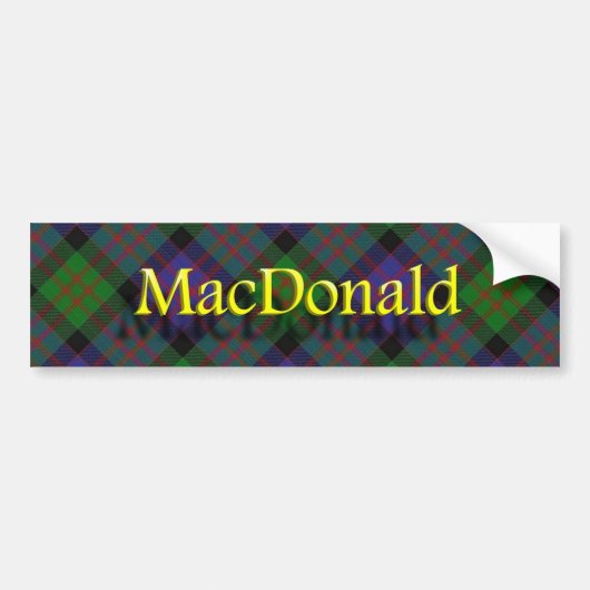 Autocollant De Voiture Clan MacDonald Scottish (Devant)