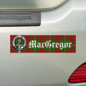 Autocollant De Voiture Clan MacGregor Crest Badge et Tartan (En voiture)