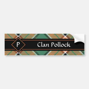 Autocollant De Voiture Clan Pollock Sticker Tartan Bumper