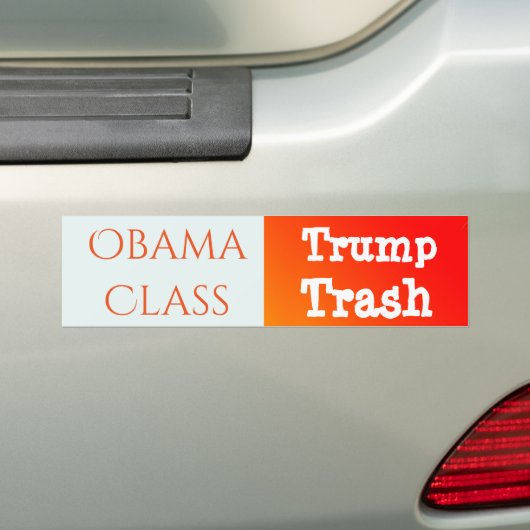 Autocollant De Voiture "Classe d'Obama, déchets d'atout " (En voiture)