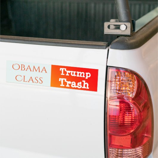 Autocollant De Voiture "Classe d'Obama, déchets d'atout " (Sur camion)