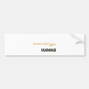Autocollant De Voiture Classique d'Hawaï de terrain de golf de Kahuku