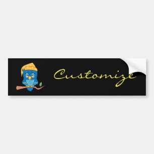 Autocollant De Voiture Classique somnolent de Thunder_Cove de hibou