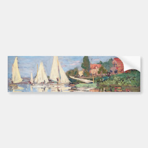 Autocollant De Voiture Claude Monet - Regattas à Argenteuil