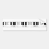 Autocollant De Voiture Clés de clavier/piano : (Devant)