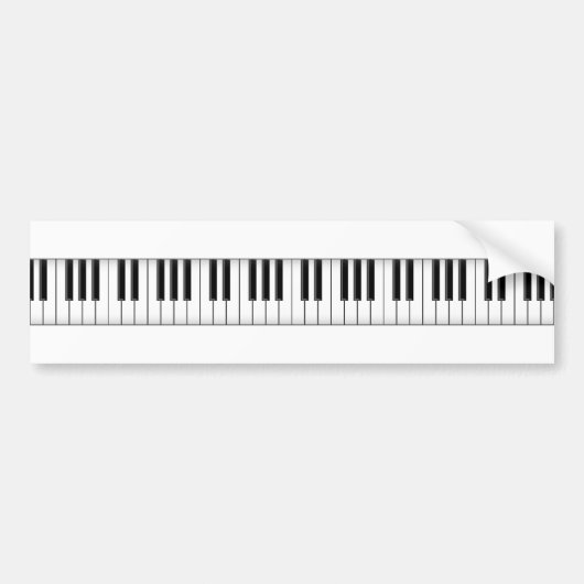 Autocollant De Voiture Clés de clavier/piano : (Devant)