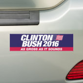 Autocollant De Voiture Clinton Bush 2016 (En voiture)