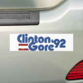 Autocollant De Voiture Clinton GORE 1992 (En voiture)