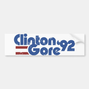 Autocollant De Voiture Clinton GORE 1992