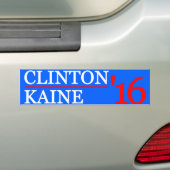 Autocollant De Voiture Clinton Kaine 2016 (En voiture)