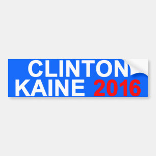 Autocollant De Voiture Clinton Kaine 2016