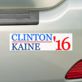 Autocollant De Voiture Clinton Kaine 2016 (En voiture)
