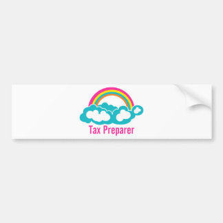Autocollant De Voiture Cloud Rainbow Tax Preparing