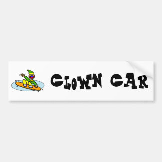 Autocollant De Voiture Clown de snowboarding