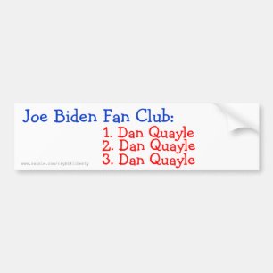 Autocollant De Voiture Club de fan de Joe Biden :