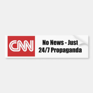 Autocollant De Voiture CNN - Pas de nouvelles - Juste 24/7 Propagande