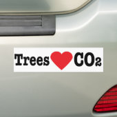 Autocollant De Voiture CO2 d'amour d'arbres (En voiture)