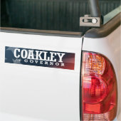 AUTOCOLLANT DE VOITURE COAKLEY POUR LE GOUVERNEUR 2014 (Sur camion)